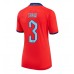 Engeland Luke Shaw #3 Voetbalkleding Uitshirt Dames WK 2022 Korte Mouwen